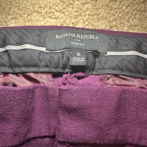 Banana Republic: Women size 6 Dress Pants Purple - Picture 3 of 4
